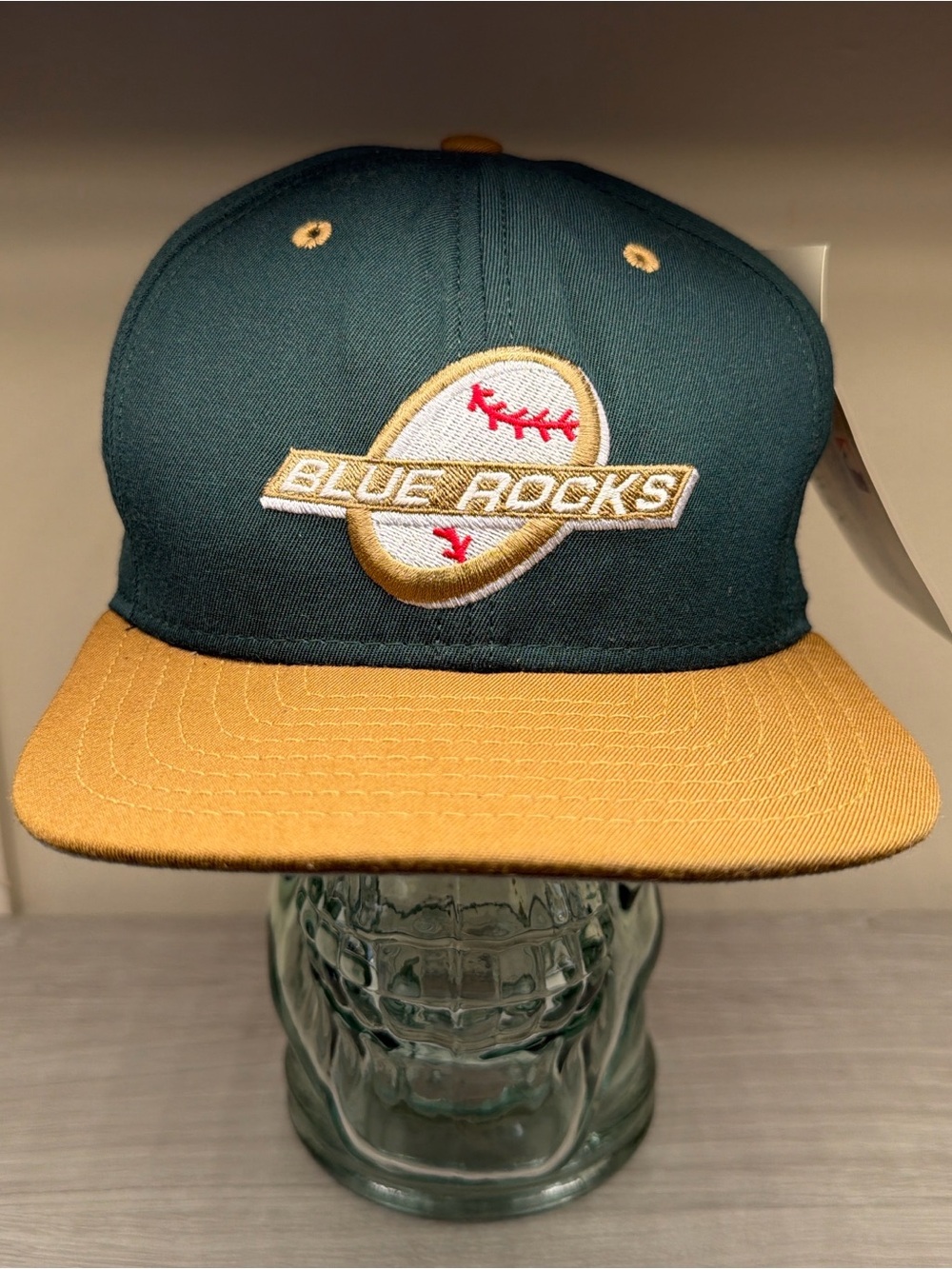 New Era Wilmington Blue Rocks Minor League Two-Tone Cap - Forest Green & Mustard